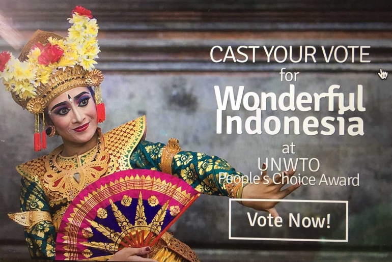 Vote Indonesia! (dok. Kemenpar)