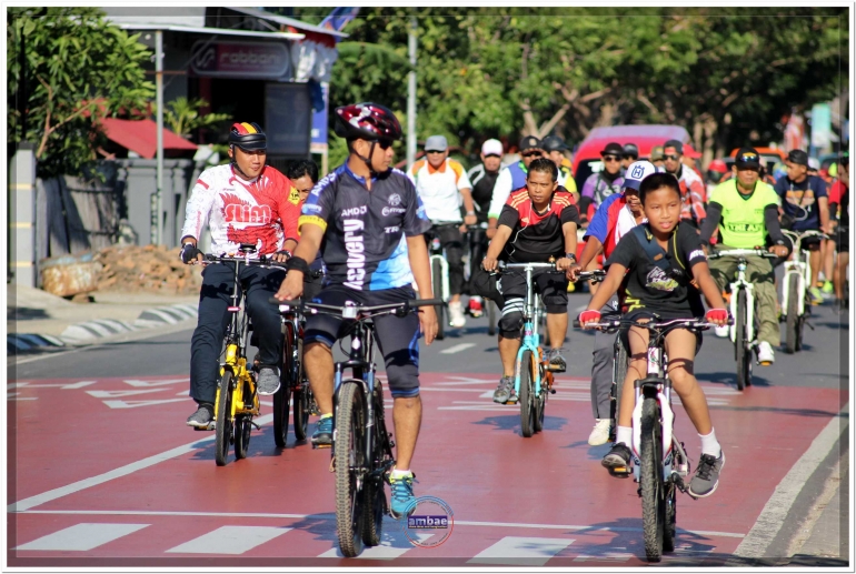 Goweser dan Gowesist jajal PesoNA Desa Bantaeng pada event Fun Bike dalam memeriahkan HAORNAS ke-34 (09/09).