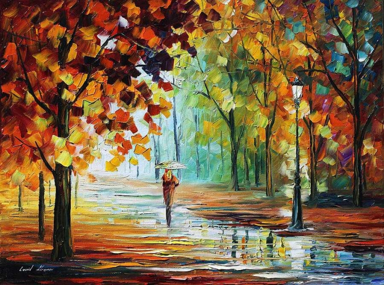 Autumn by Leonid Afremov (fineartamerica.com)