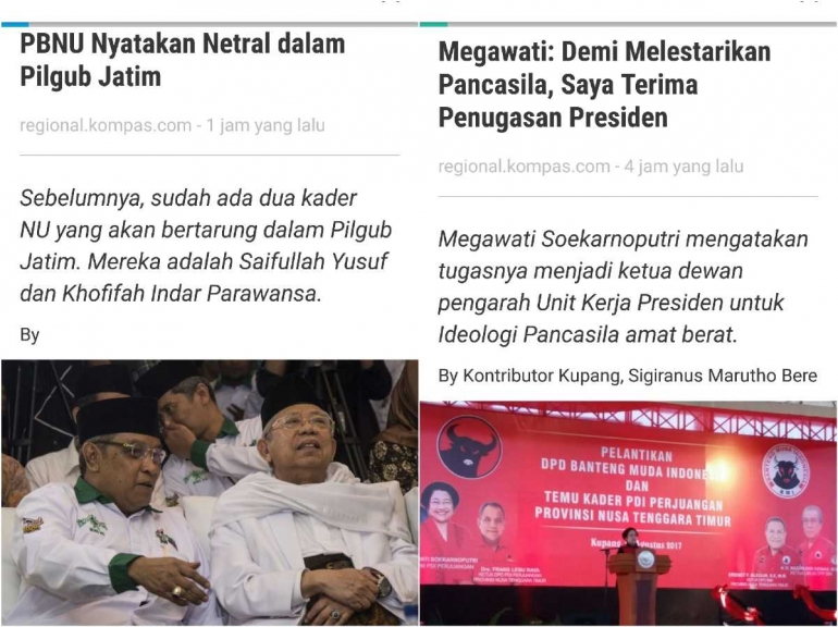 Isi berita di Kurio ditampilkan sama seperti di sumbernya (dok. pri).