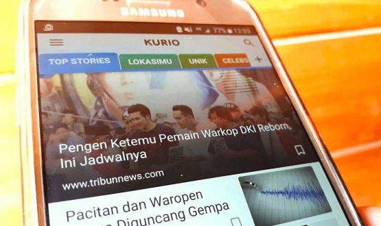 Aplikasi Kurio di smartphone saya (dok. pri).