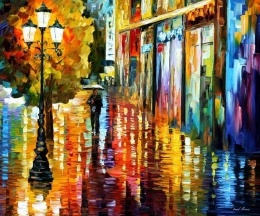 Lost in The Rain by Leonid Afremov (deviantart.com)