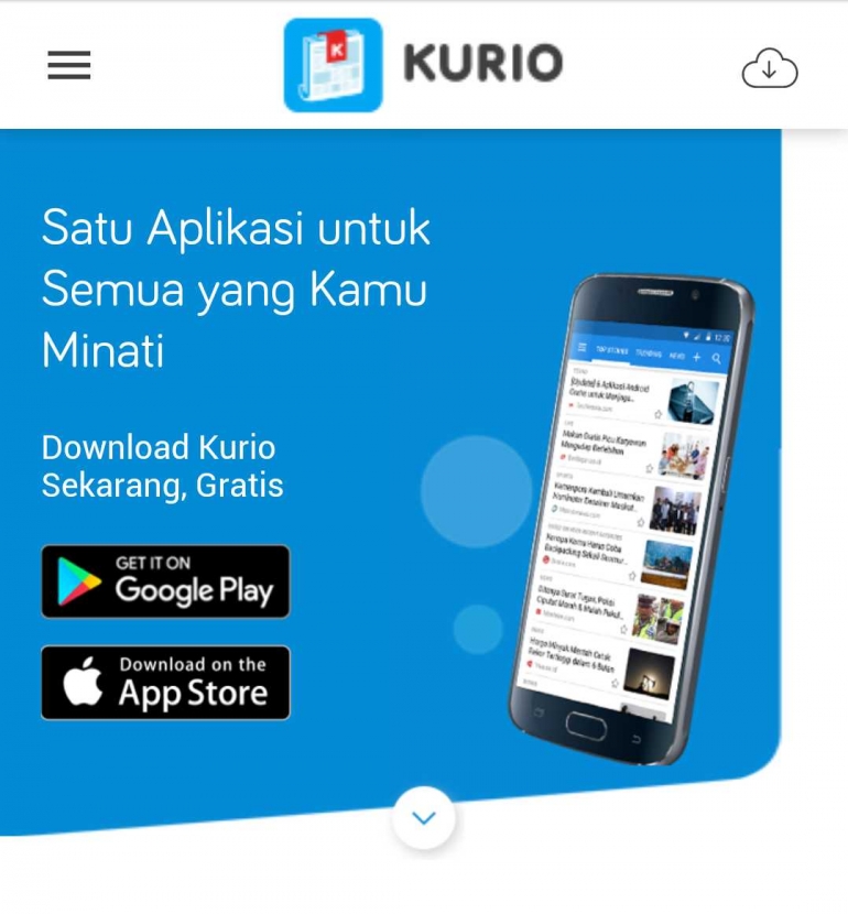Kurio, Satu Aplikasi Untuk Semua yang Kamu Minati | Sumber : Aplikasi Kurio