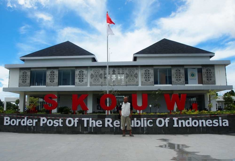 Pos Lintas Batas Negara RI - Papua Nugini di Skouw Jayapura (Dokpri)