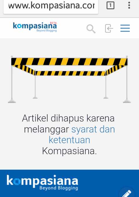 Screenshoot dari Kompasiana