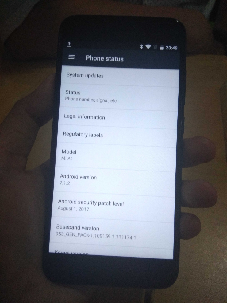 Mi Android One (A1) - dokpri