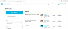 Forum untuk berdiskusi sehingga memperoleh tanggapan dari ahli medis atau yang memiliki pengalaman sama (www.guesehat.com)