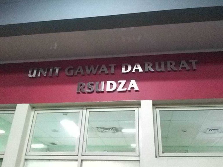 UGD RSUDZA Banda Aceh (doc.pribadi).