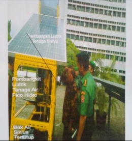 Pembangkit Listrik Kombinasi Tenaga Surya dan Tenaga Air [Foto: Prattemm via Proposal Taman Sudut Berpembangkit Listrik Energi Terbarukan Multiguna]