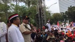 Prabowo dan Sohibul Iman. Sumber : Printscreen video Facebook @Prabowo Subianto