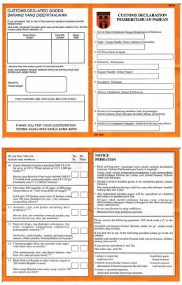 Contoh formulir Customs Declaration (BC 2.2) (http://catatankecik.blogspot.co.id)