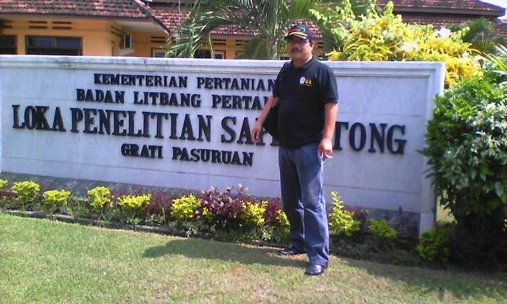 Gambar 5, Penulis di Loka Penelitian Sapi Potong, Grati, Pasuruan (Doc. FMT)