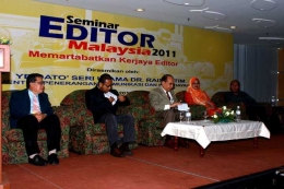 Penulis hadir sebagai pemakalah pada Seminar Editor Malaysia (Dok. Penulis)