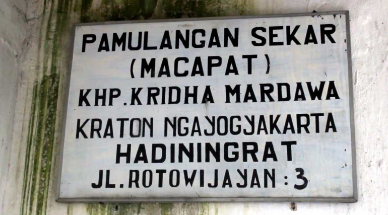 Plang Sekolah Macapat | Sumber: Dokumentasi Pribadi