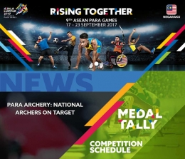 Jadwal 9th ASEAN Para Games 17-23 September 2017.