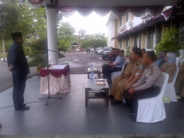 Bupati Bangka Tarmizi Saat sampaikan sambutan ( foto Rustian)