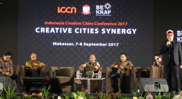 Indonesia Creative Cities Conference 2017 di Makassar (Sumber: dokumen pribadi)