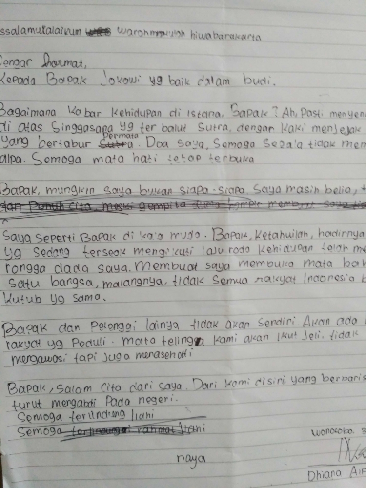 Surat Untuk Presiden Kompasiana Com