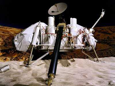 Misi Viking 1 yang diluncurkan NASA pada 20 Juli 1976 menjadi misi pertama pendaratan ke Mars yang berhasil. Foto: NASA
