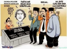 Dalam dunia politik, jangankan lawan, temanpun bisa disikat habis, asal jabatan dan kekuasaan dapat diraihnya. Sumber: inilah.com