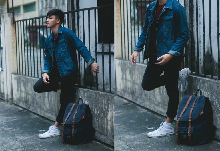 Selain jaket kulit, jaket denim tetap menjadi pilihan via http://lookbook.nu