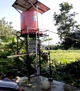 Solar Water Pump di Desa Margasari, Curug Kulon, Curug, Kab Tangerang, Banten. (Foto: ITI)
