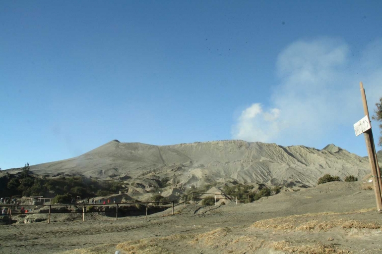 Pemandangan di Bromo yang menakjubkan. | Dokumentasi Pribadi