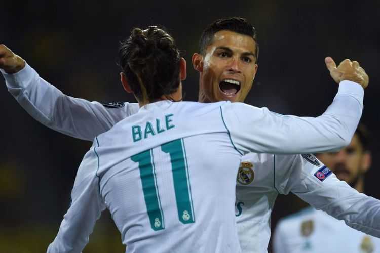 Gareth Bale dan Cristiano Ronaldo menjadi bintang kemenangan Real Madrid di markas Borussia Dortmund pada pertandingan Liga Champions di Signal Iduna Park, Selasa (26/9/2017).