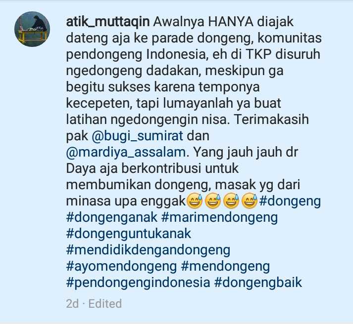 IG kak Atik (dok. Pribadi)