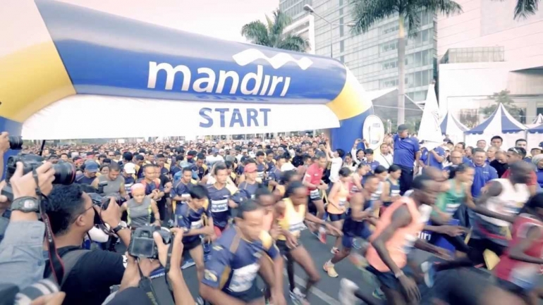 Ilustrasi: Mandiri Jakarta Marathon 2016 (Sumber: You Tube)