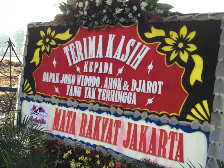 Mata Rakyat Jakarta menyampaikan terima kasih. Foto | Dokumen Pribadi.