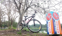 Sepeda kesayangan dengan Krim Otot Geliga (foto: dok pribadi)