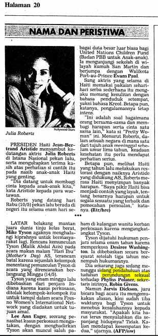 Cuplikan berita Kompas.