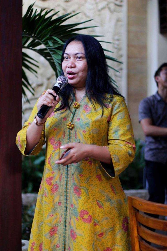 Andriana Hendrawati, Corporate Director of Sales and Marketing Best Western Indonesia, memberikan kalimat sambutan / dap