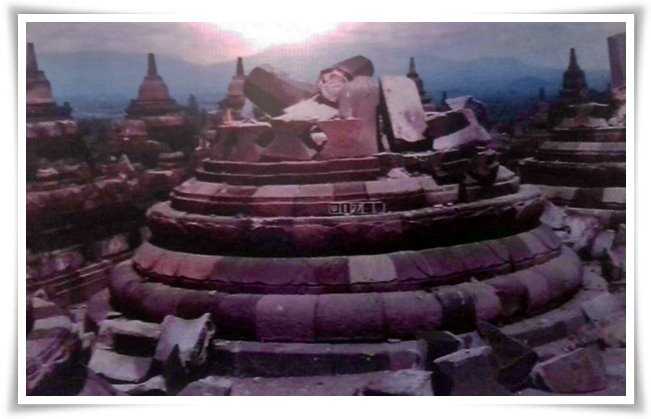 Akibat bom di Candi Borobudur pada 1985, tergambar dalam Pameran 