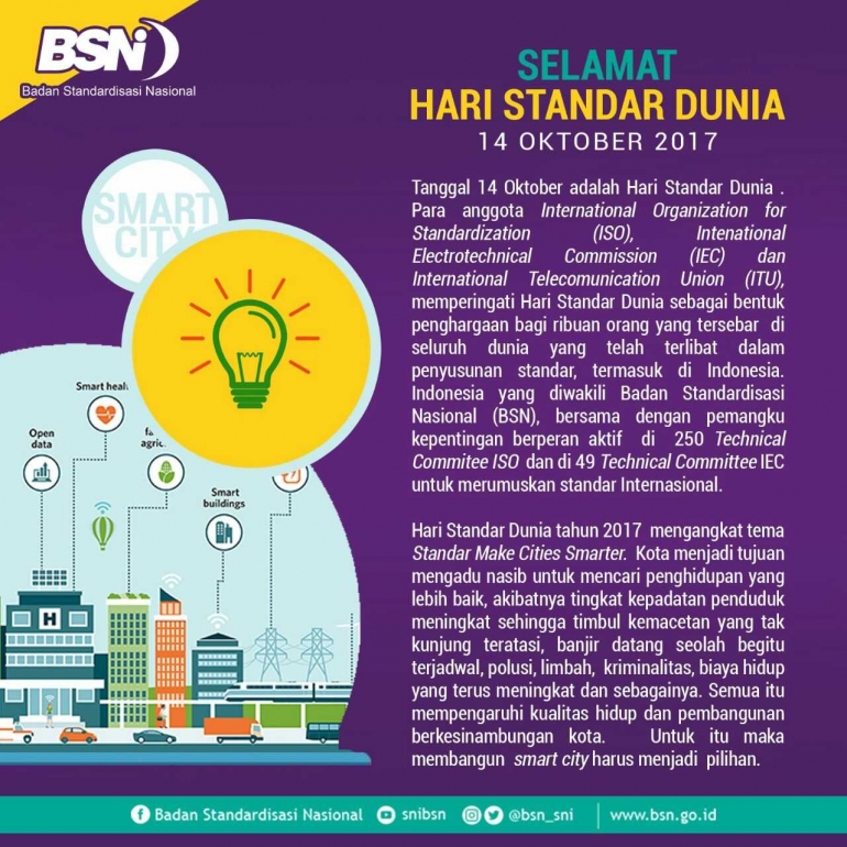 Tema Hari Standar Dunia 2017 (www.bsn.go.id)