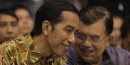 Jokowi dan JK (Kompas.com)