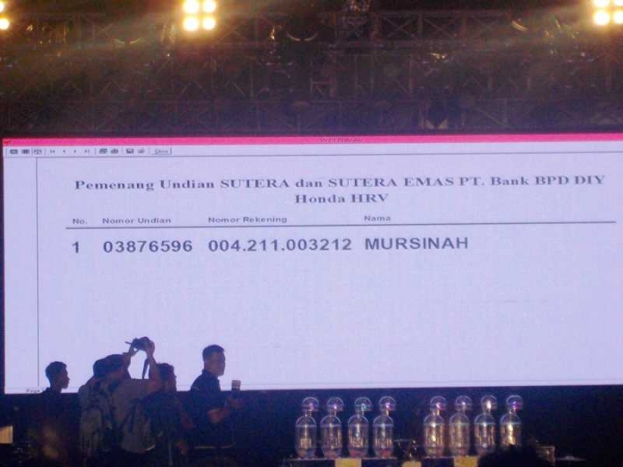 Hasil penarikan hadiah utama mobil HONDA HRV (Foto : Kompasianer)