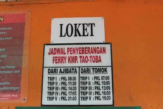 Jadwal penyeberangan Ferry KMP. Tao-Toba-Dokumentasi Pribadi
