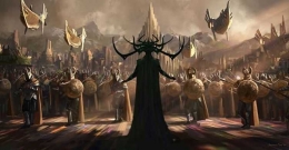Sosok Hela di film Thor penampilannya mirip Maleficent (sumber: IMDB)