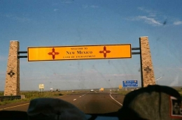 Gerbang masuk negara bagian New Mexico (Dokumen pribadi)