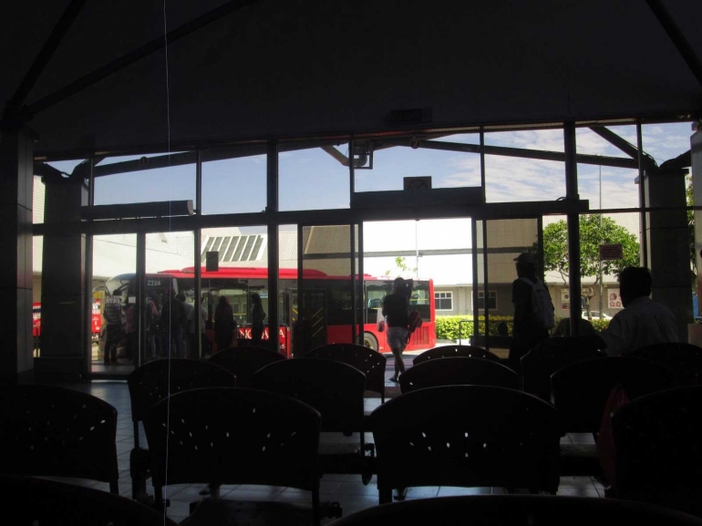 Terminal bus Melaka Sentral. Dokumentasi Pribadi