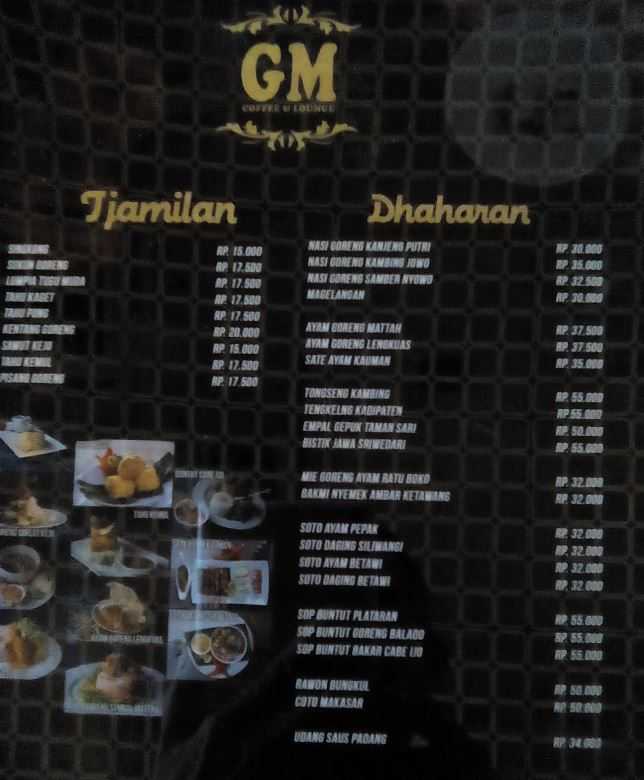 Menu GM Coffee and Lounge (Foto: Ko In)