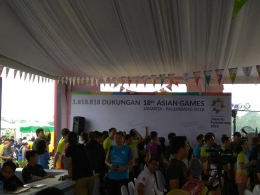 Dukungan berlangsungnya Asian Games 2018 di Jakarta dan Palembang (Dokpri)