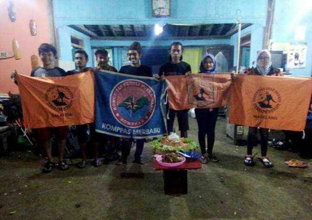 Komunitas pendaki yang akan lakukan sosialisasi SOP pendakian (foto: dok pri)