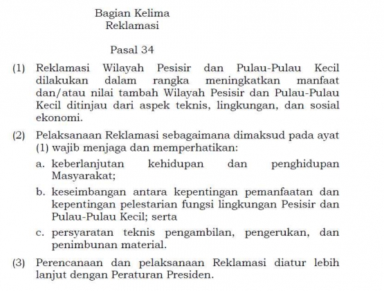 UU No 27 Tahun 2007 Pasal 34|Dokumentasi pribadi