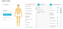 Symptom Checker membantu memberi diagnosa awal penyakit yang kita alami (sumber: screenshoot guesehat.com)
