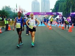 Deskripsi : Pelari dari dalam dan luar negeri hadir di Mandiri Jakarta Marathon 2017 I Sumber Foto : Andri M