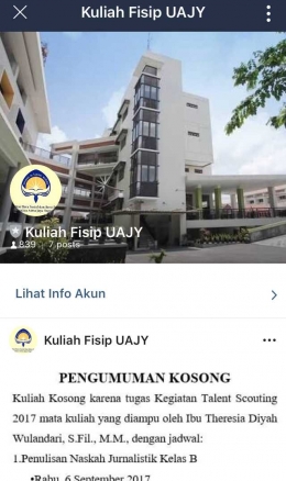 Official Line: Kuliah Fisip Uajy