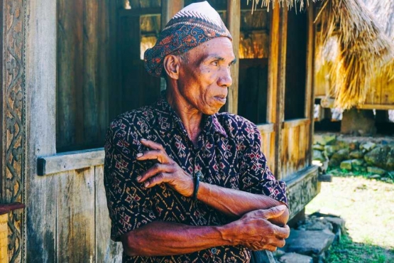 Papa Aloy, ketua adat Desa Wologai (Kompasianer, Astri Mayasari)